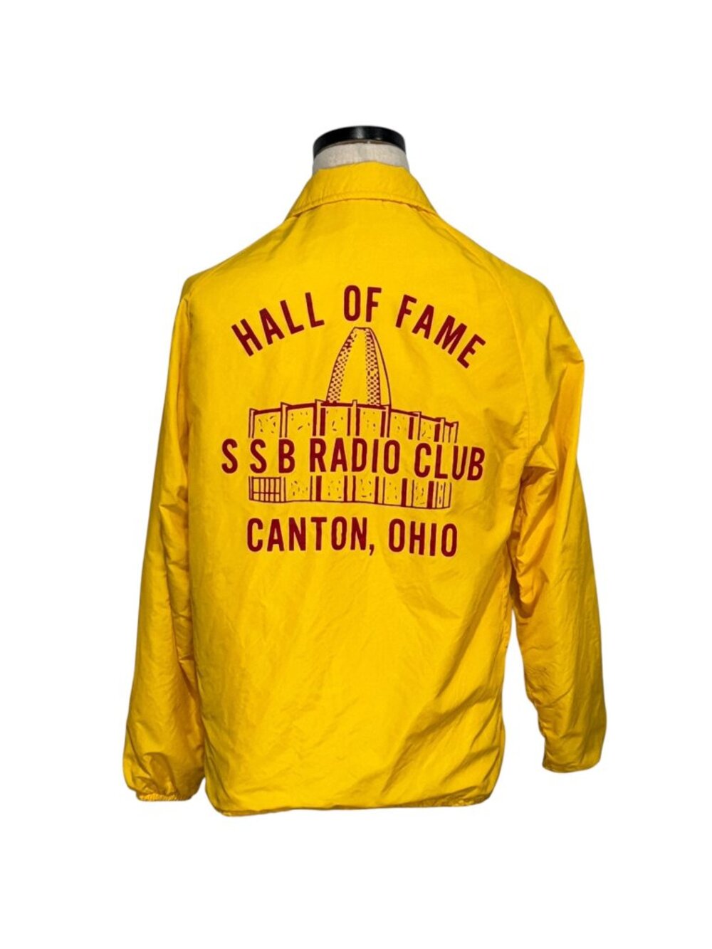 King Louie Pro Fit Vintage Yellow Jacket Size S Nylon Shell USA Made
